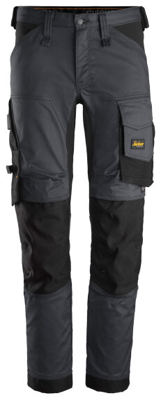 6341 Pantalon Snickers AllroundWork Stretch - 5804 gris acier-noir - 062 (taille standard)