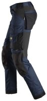 6341 Pantalon Snickers AllroundWork Stretch - 9504 bleu marine-noir - 196 (taille extra-courte : longueur de jambe -12 cm)