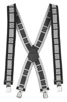 9050 Elastic Suspenders - 0418 Black-Gray