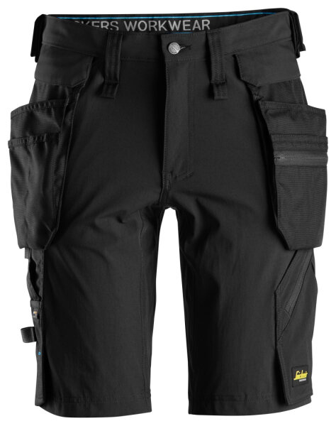6108 Pantaloncini Snickers LiteWork, tasche a fondina rimovibili, vestibilit&agrave; slim