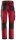 6903 Pantaloni da lavoro Snickers FlexiWork - 1604 rosso ciliegia-nero - 096 (taglia corta: lunghezza gamba -6 cm)