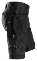 6904 Pantaloncini da lavoro Snickers FlexiWork, con tasche a fondina - 0404 nero - 054 (taglia standard)
