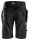 6904 Pantaloncini da lavoro Snickers FlexiWork, con tasche a fondina - 0404 nero - 054 (taglia standard)