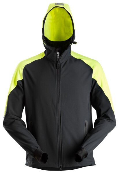 8025 Snickers FlexiWork Neon Hooded Jacket