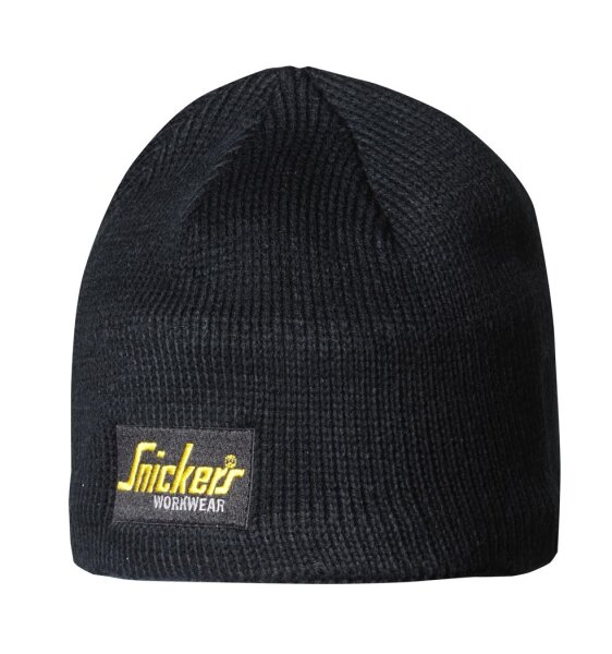 9084 Snickers Logo Beanie - 0400 black - One size fits all
