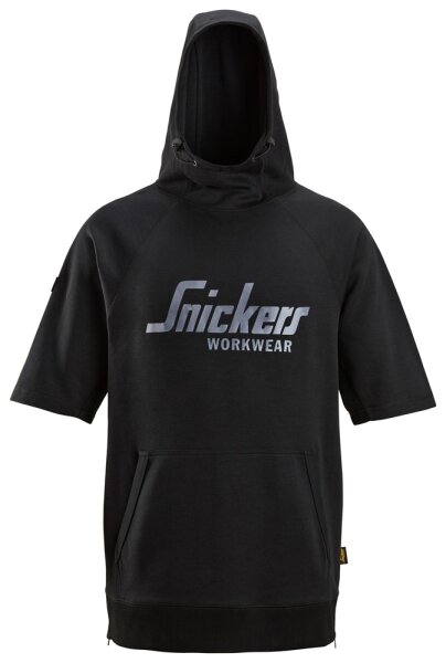 2850 Felpa con cappuccio a maniche corte con logo Snickers