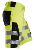 6136 Pantaloncini elasticizzati Snickers HighVis CL1, vestibilit&agrave; slim