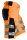 6136 Pantaloncini elasticizzati Snickers HighVis CL1, vestibilit&agrave; slim