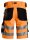 6136 Pantaloncini elasticizzati Snickers HighVis CL1, vestibilit&agrave; slim