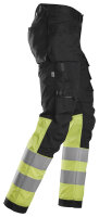 6234 Pantaloni elasticizzati Snickers HighVis + HP CL1, Slim Fit