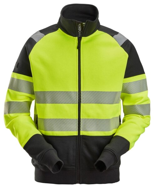 2835 Veste haute visibilit&eacute; Snickers avec fermeture &eacute;clair Cl 2