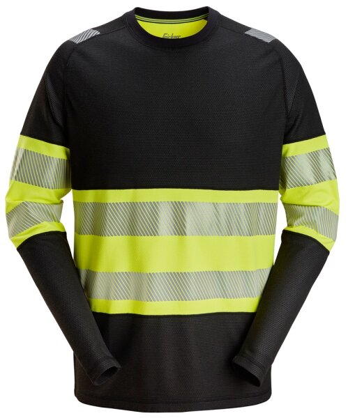2430 Snickers T-shirt haute visibilit&eacute; &agrave; manches longues Classe 1