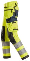 6268 Pantaloni Snickers ProtecWork Stretch con tasche a fondina High-Vis Classe 2, vestibilit&agrave; ampia