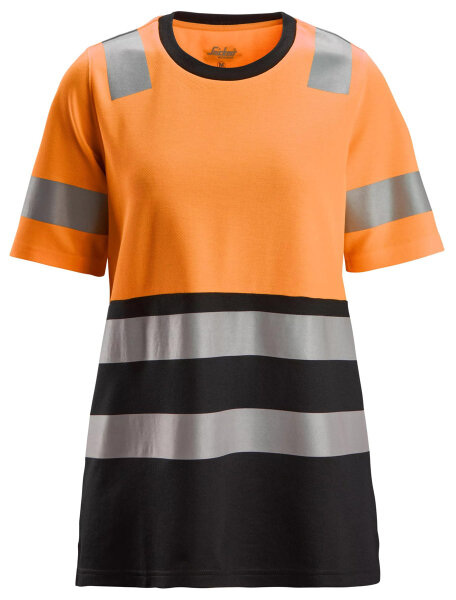 2573 T-shirt haute visibilit&eacute; pour femmes Snickers, classe de signalisation 1