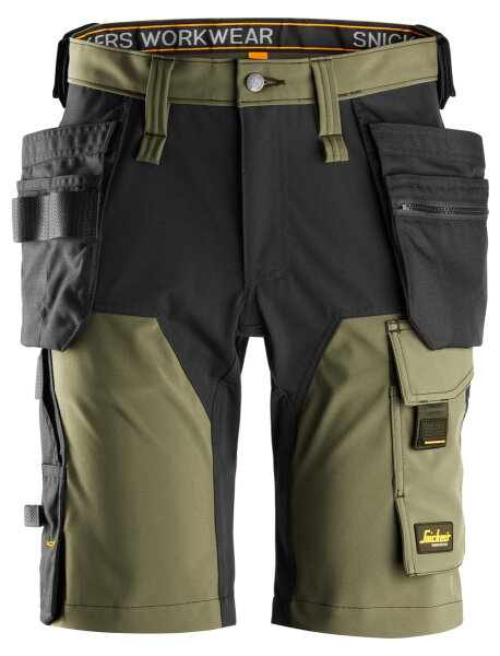 6175 Snickers AllroundWork 4-way stretch shorts with holster pockets, Regular Fit