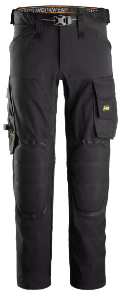 6593 Pantalon de travail stretch Snickers AllroundWork avec genouill&egrave;res Capsulized&trade;, coupe classique