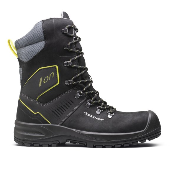 73103 SOLID GEAR Ion high black/green, S3L safety shoes