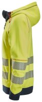 2866 Snickers ProtecWork Arc Full Zip Hoodie Haute visibilit&eacute; Classe 3