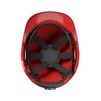 Casco di protezione Hellberg Factor, colore: rosso (Hellberg 31408-091)