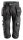 6905 Pantaloni da pirata Snickers FlexiWork, con tasche a fondina - 0404 nero - 044 (taglia standard)