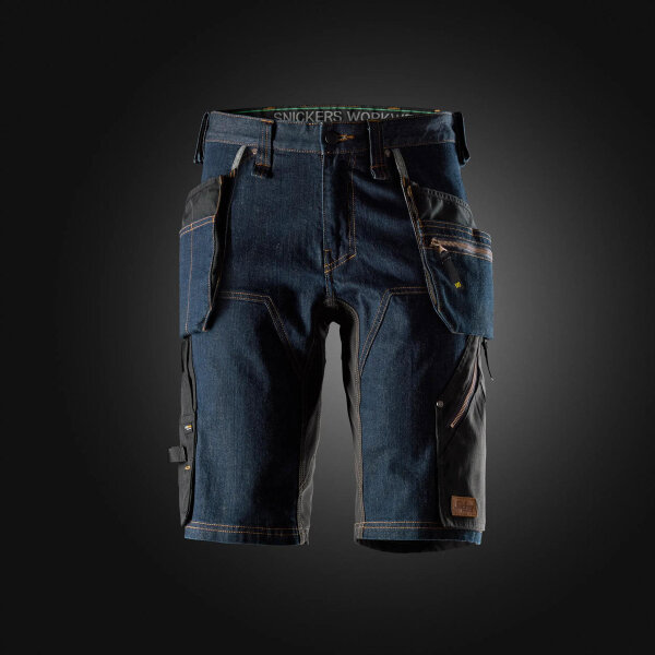 6155 Pantaloncini in denim Snickers FlexiWork con tasche a fondina