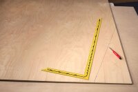 Squadra da carpentiere HULTAFORS TMV con scala in mm e...