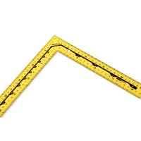 Squadra da carpentiere HULTAFORS TMV con scala in mm e angolare sul retro (HU251403.0)