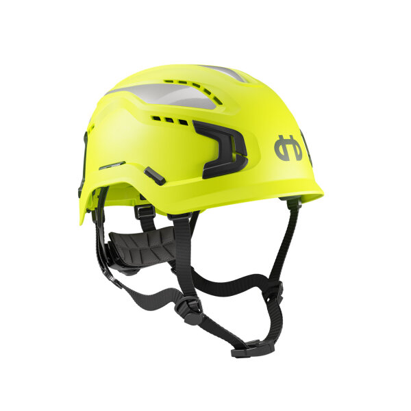Casque de protection professionnel Hellberg Sector, ventilé >Couleur : jaune fluo (Hellberg 32509-001)