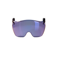Visi&egrave;re courte bleue pour casque de protection...