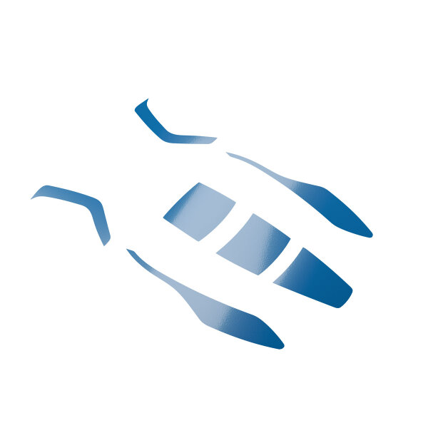 Set di catarifrangenti blu per casco di protezione professionale Hellberg Sector (11301-601)