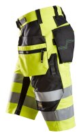 6933 Snickers FlexiWork, pantaloncini ad alta visibilit&agrave; + tasche a fondina Classe 1
