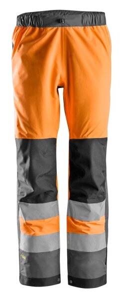 6530 Snickers AllroundWork, High-Vis WP Shell Work Pants, Class 2