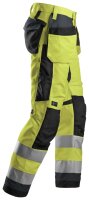 6230 Snickers AllroundWork, High-Vis Work Pants+ with HT, Class 2, Regular Fit