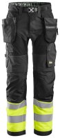 6931 Snickers FlexiWork, High-Vis Arbeitshose+ mit...
