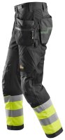 6931 Snickers FlexiWork, High-Vis Work Pants+ with Holster Pockets, Class 1, Regular Fit