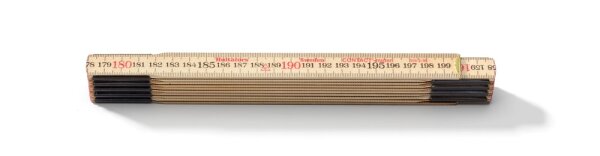 HULTAFORS Folding Ruler, Wood, Contact 559-2-10 (Swedish Ruler 101804)