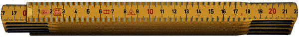HULTAFORS Folding Ruler, Wood T59-2-10, Yellow DU (105354)