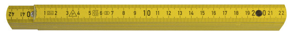 HULTAFORS Folding Ruler Wood B3506G DU Yellow (108610)