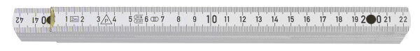 Mètre pliant HULTAFORS en bois B3507W DU blanc (108710)