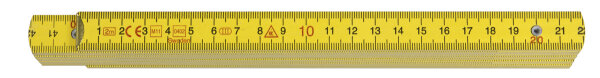 HULTAFORS Folding Ruler, Wood H4006G DU Yellow (109611)