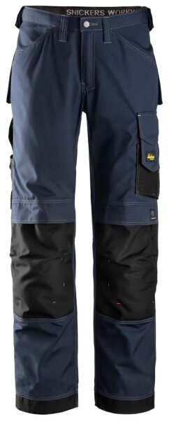 3313 Pantalon de travail Snickers, Rip-Stop, sans poches holster, coupe ample
