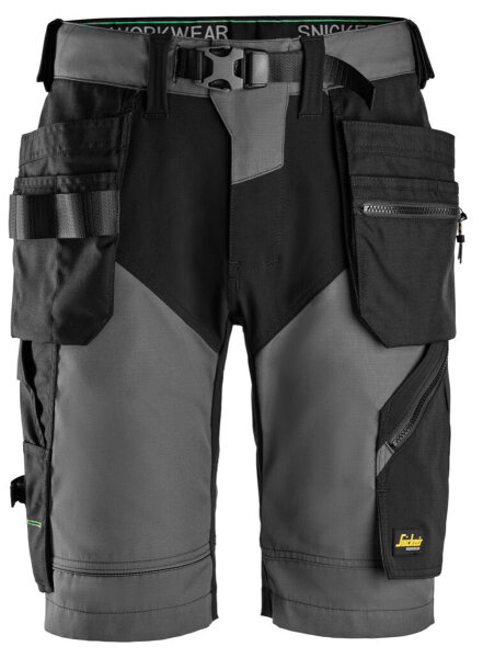 6904 Short de travail Snickers FlexiWork, avec poches holster, coupe classique