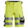 6136 Pantaloncini elasticizzati Snickers HighVis CL1, vestibilit&agrave; slim