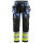 6931 Snickers FlexiWork, High-Vis Work Pants+ with Holster Pockets, Class 1, Regular Fit